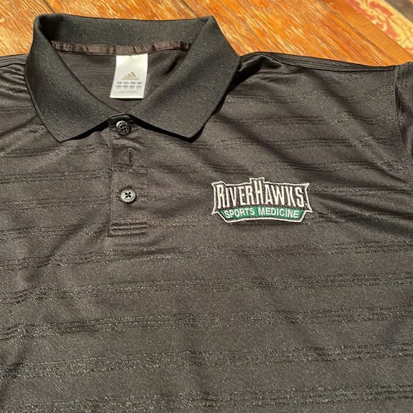 Adidas size XL, River Hawks Sports Medicine polo shirt. Black, short sle… - Picture 2 of 3